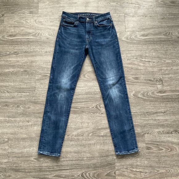 American Eagle Jeans Mens 29x32 Blue‎ Slim Straight Next Level Flex Denim - Picture 1 of 6